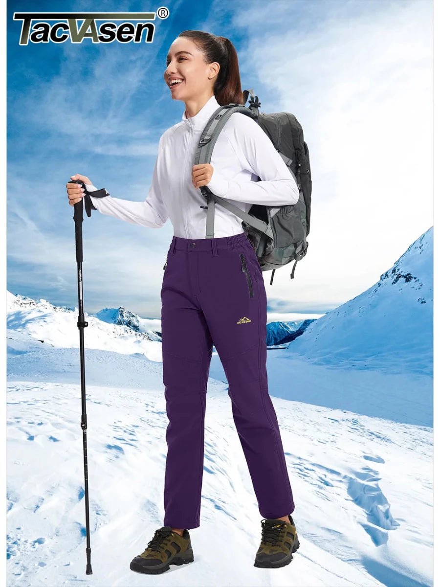 Pantalon de randonnée / alpnisime avec doublure polaire pour femme "TACVASEN - PT715" - Planète Rando