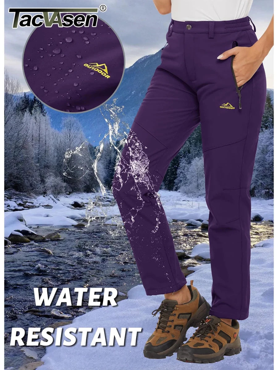 Pantalon de randonnée / alpnisime avec doublure polaire pour femme "TACVASEN - PT715" - Planète Rando