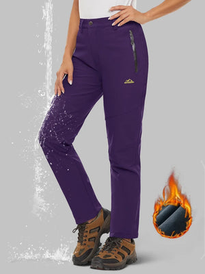 Pantalon de randonnée / alpnisime avec doublure polaire pour femme "TACVASEN - PT715" - Planète Rando