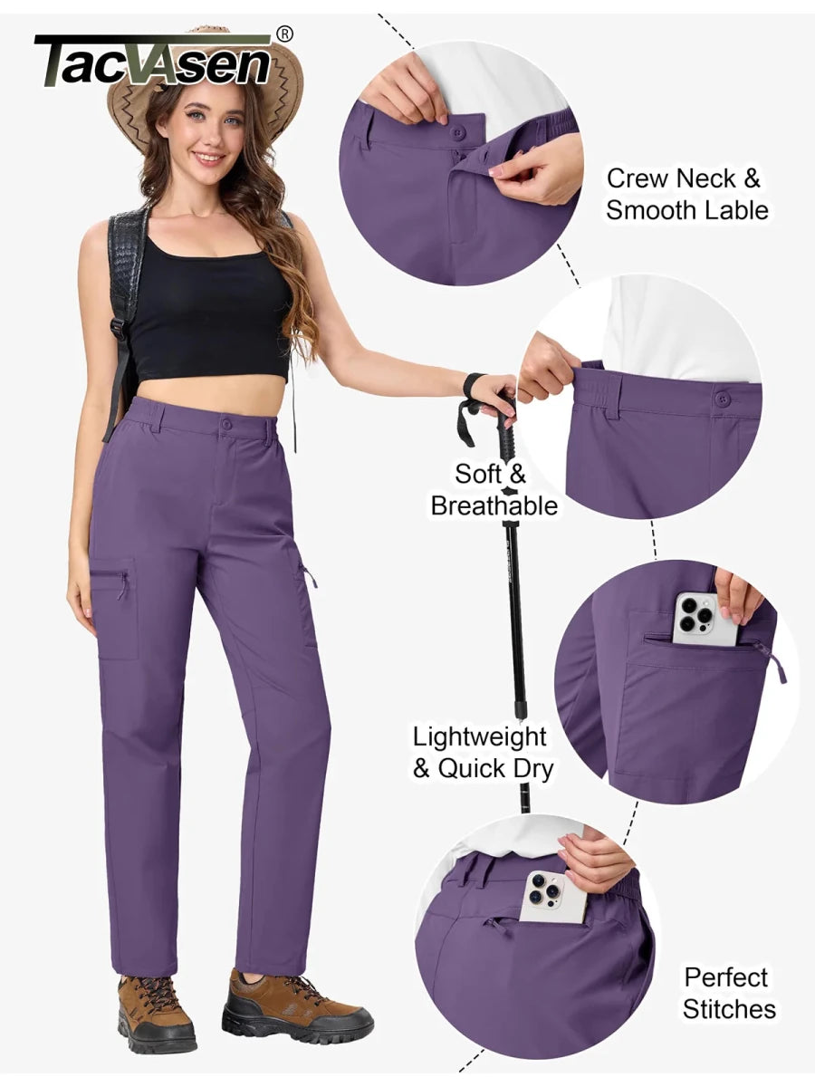 Pantalon de randonnée avec spash - proof protection pour femme "TACVASEN - PT817" - Planète Rando
