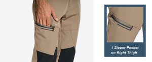 Pantalon de randonnée polaire épais imperméable & 3D flex "TACVASEN - PT543M" - Planète Rando