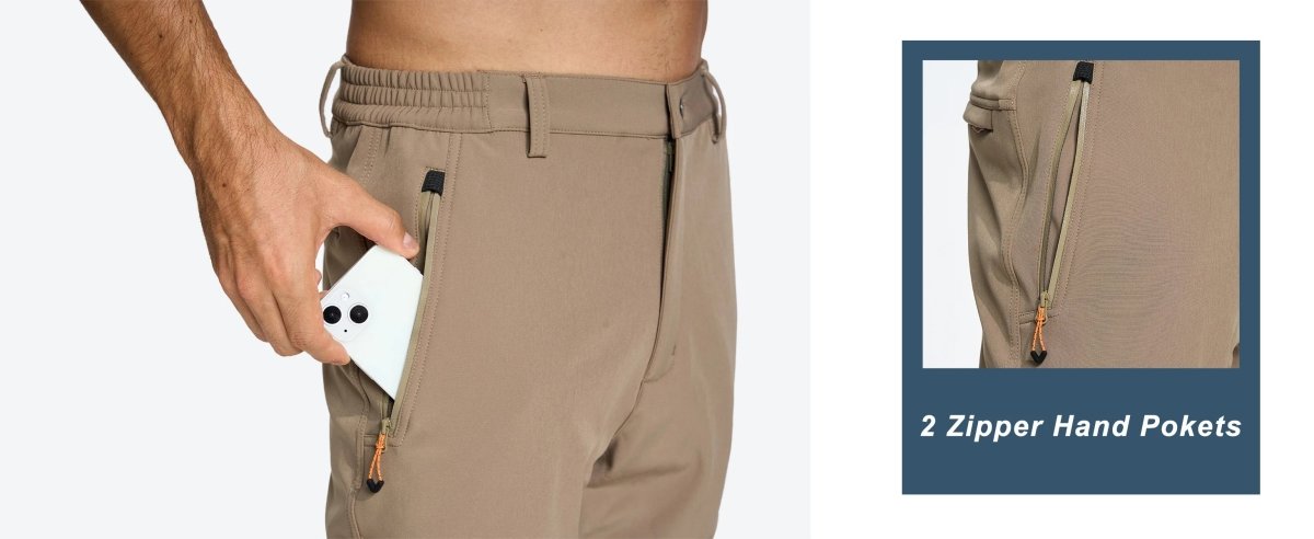 Pantalon de randonnée polaire épais imperméable & 3D flex "TACVASEN - PT543M" - Planète Rando