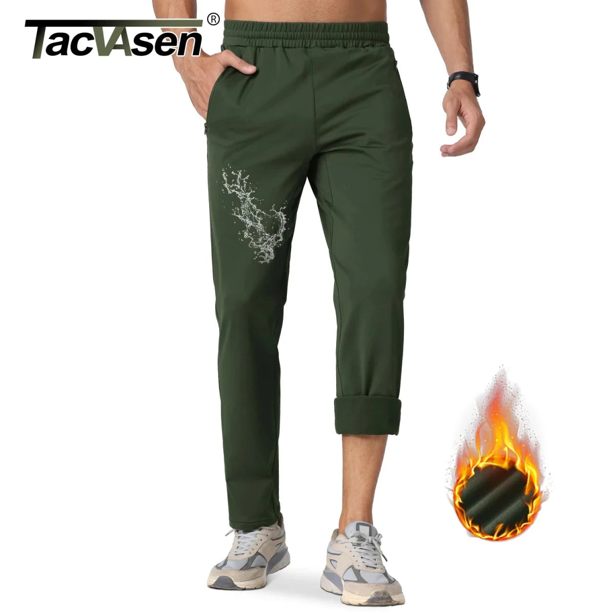 Pantalon de survêtement imperméable en micro - polaire pour homme "TACVASEN - PT793" - Planète Rando