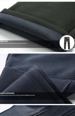 Pantalon imperméable & polaire grande taille pour homme "Fashion Wear - MK005" - Planète Rando