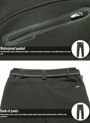 Pantalon imperméable & polaire grande taille pour homme "Fashion Wear - MK005" - Planète Rando