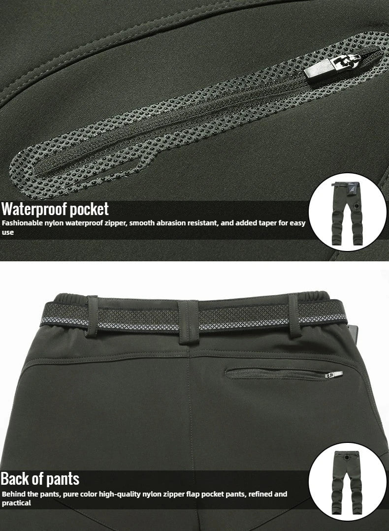 Pantalon imperméable & polaire grande taille pour homme "Fashion Wear - MK005" - Planète Rando