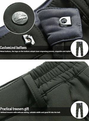 Pantalon imperméable & polaire grande taille pour homme "Fashion Wear - MK005" - Planète Rando