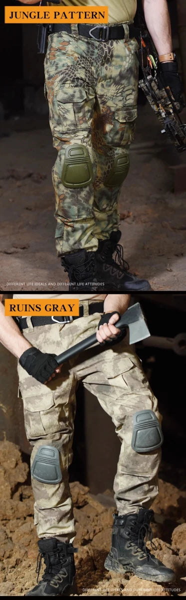 Pantalon tactique avec genouillères pour homme "HAN WILD - G2" - Planète Rando