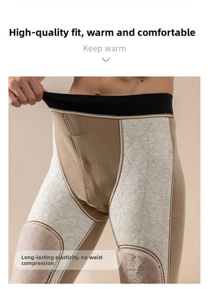 Pantalon thermique doublé polaire en laine pour homme "Soft Thermal - Whool leg Warmers" - Planète Rando