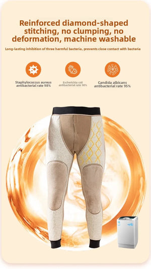 Pantalon thermique doublé polaire en laine pour homme "Soft Thermal - Whool leg Warmers" - Planète Rando