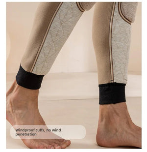 Pantalon thermique doublé polaire en laine pour homme "Soft Thermal - Whool leg Warmers" - Planète Rando
