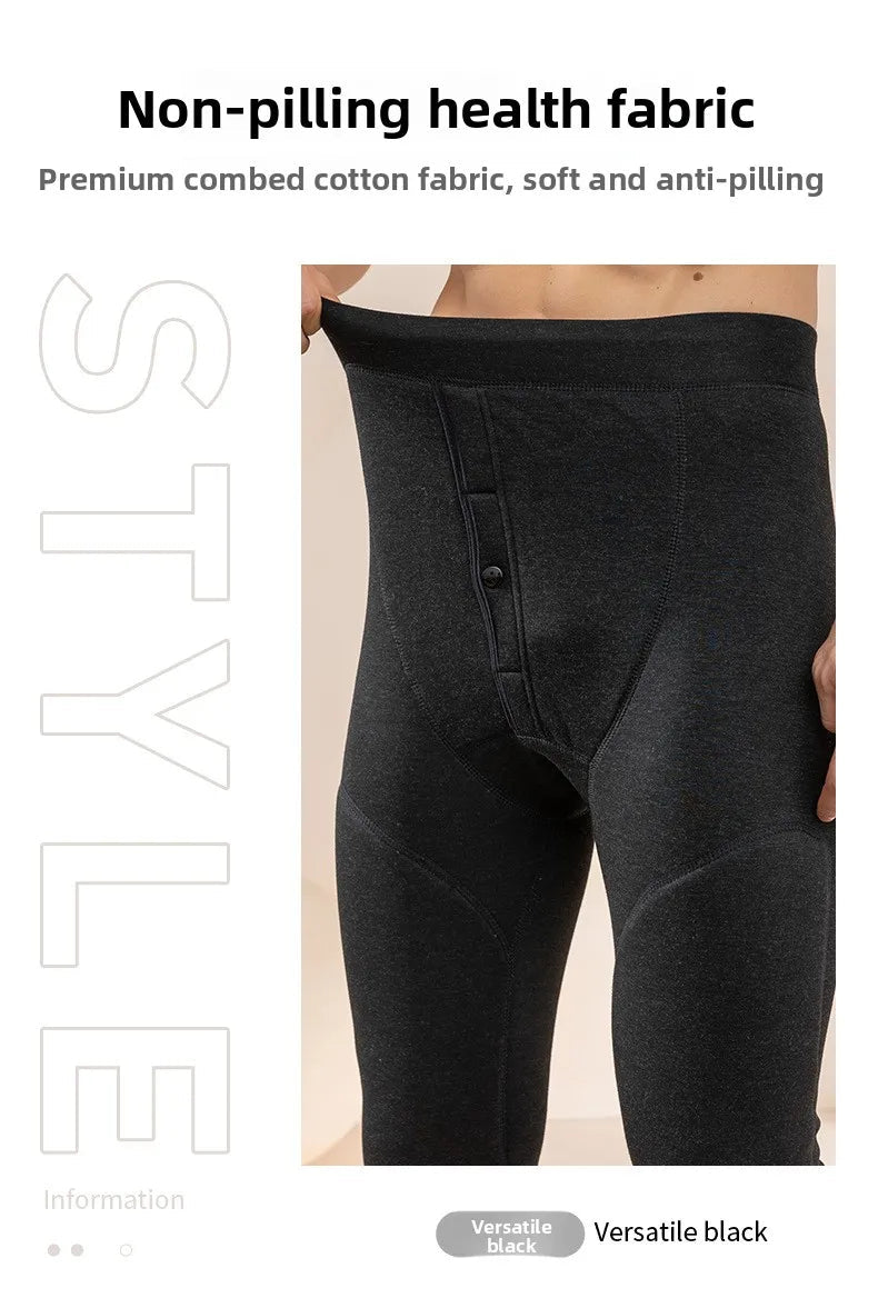 Pantalon thermique doublé polaire en laine pour homme "Soft Thermal - Whool leg Warmers" - Planète Rando