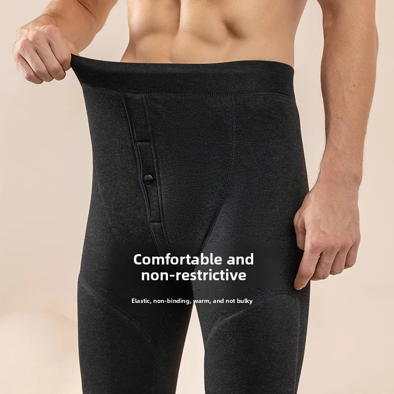 Pantalon thermique doublé polaire en laine pour homme "Soft Thermal - Whool leg Warmers" - Planète Rando