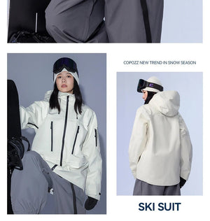 Parka d'hiver / veste de ski imperméables 3 couches avec technologie Teflon EcoElite "COPOZZ - HXF - 24304" - Planète Rando