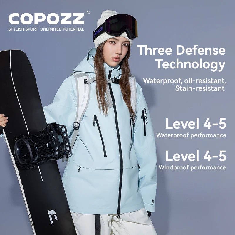 Parka d'hiver / veste de ski imperméables 3 couches avec technologie Teflon EcoElite "COPOZZ - HXF - 24304" - Planète Rando