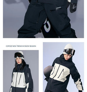 Parka d'hiver / veste de ski imperméables 3 couches avec technologie Teflon EcoElite "COPOZZ - HXF - 24304" - Planète Rando