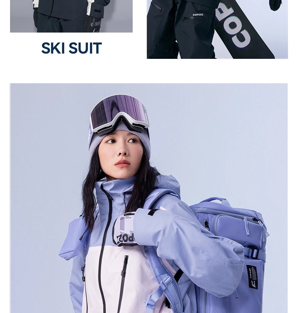 Parka d'hiver / veste de ski imperméables 3 couches avec technologie Teflon EcoElite "COPOZZ - HXF - 24304" - Planète Rando
