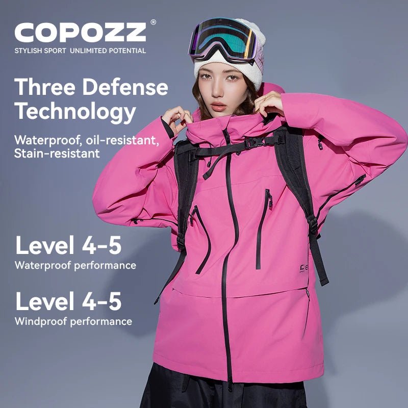 Parka d'hiver / veste de ski imperméables 3 couches avec technologie Teflon EcoElite "COPOZZ - HXF - 24304" - Planète Rando