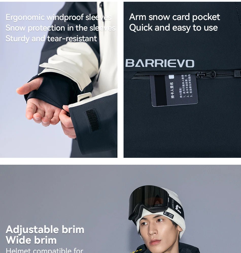 Parka d'hiver / veste de ski imperméables 3 couches avec technologie Teflon EcoElite "COPOZZ - HXF - 24304" - Planète Rando