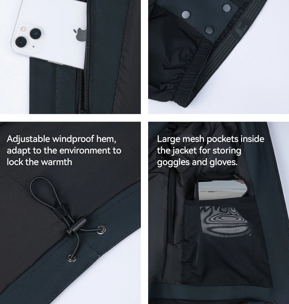 Parka d'hiver / veste de ski imperméables 3 couches avec technologie Teflon EcoElite "COPOZZ - HXF - 24304" - Planète Rando
