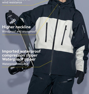 Parka d'hiver / veste de ski imperméables 3 couches avec technologie Teflon EcoElite "COPOZZ - HXF - 24304" - Planète Rando