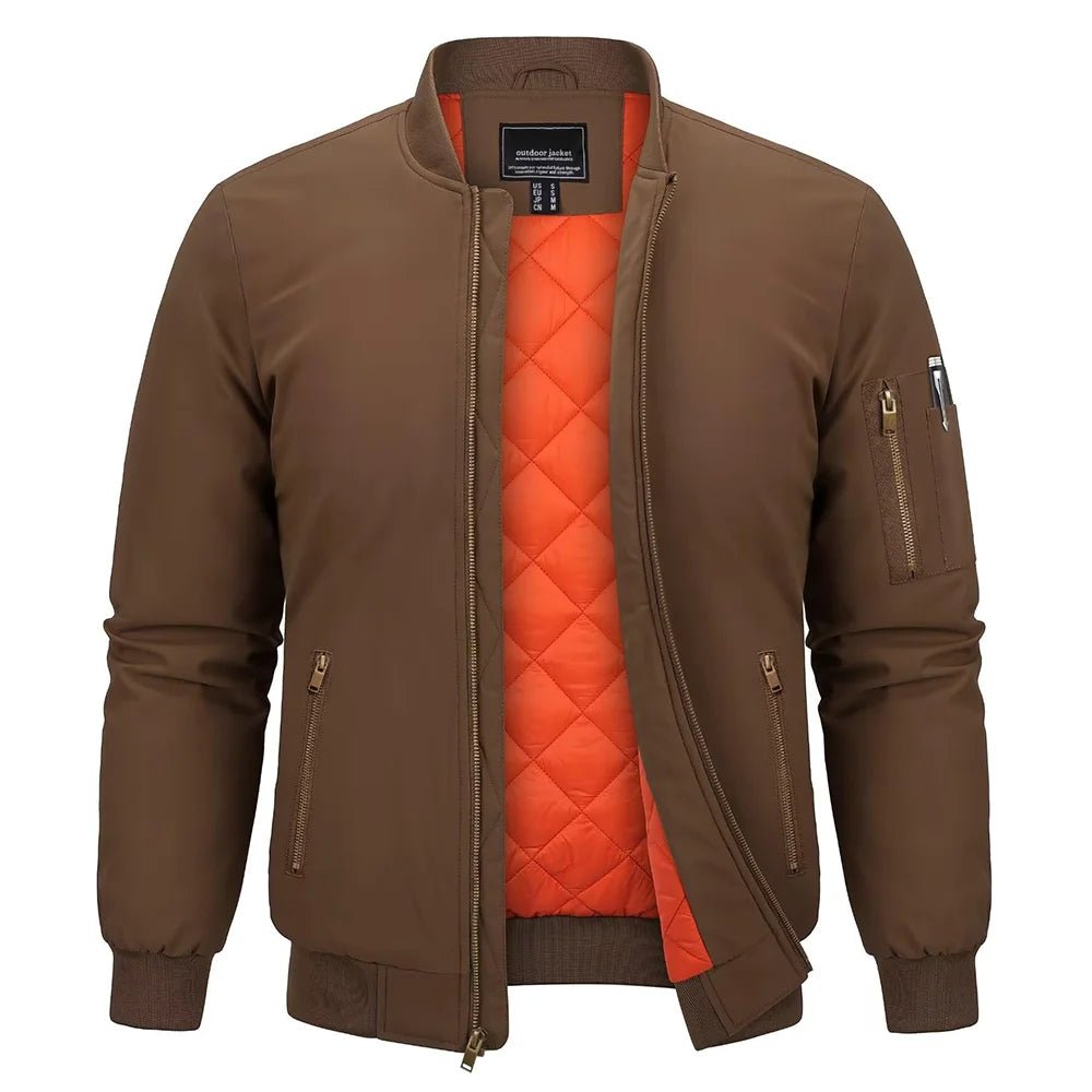 Parka hiver / veste bomber matelassée avec doublure polaire résistante à la pluie "TACVASEN - TJ368" - Planète Rando