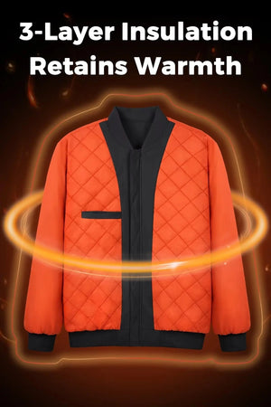 Parka hiver / veste bomber matelassée avec doublure polaire résistante à la pluie "TACVASEN - TJ368" - Planète Rando