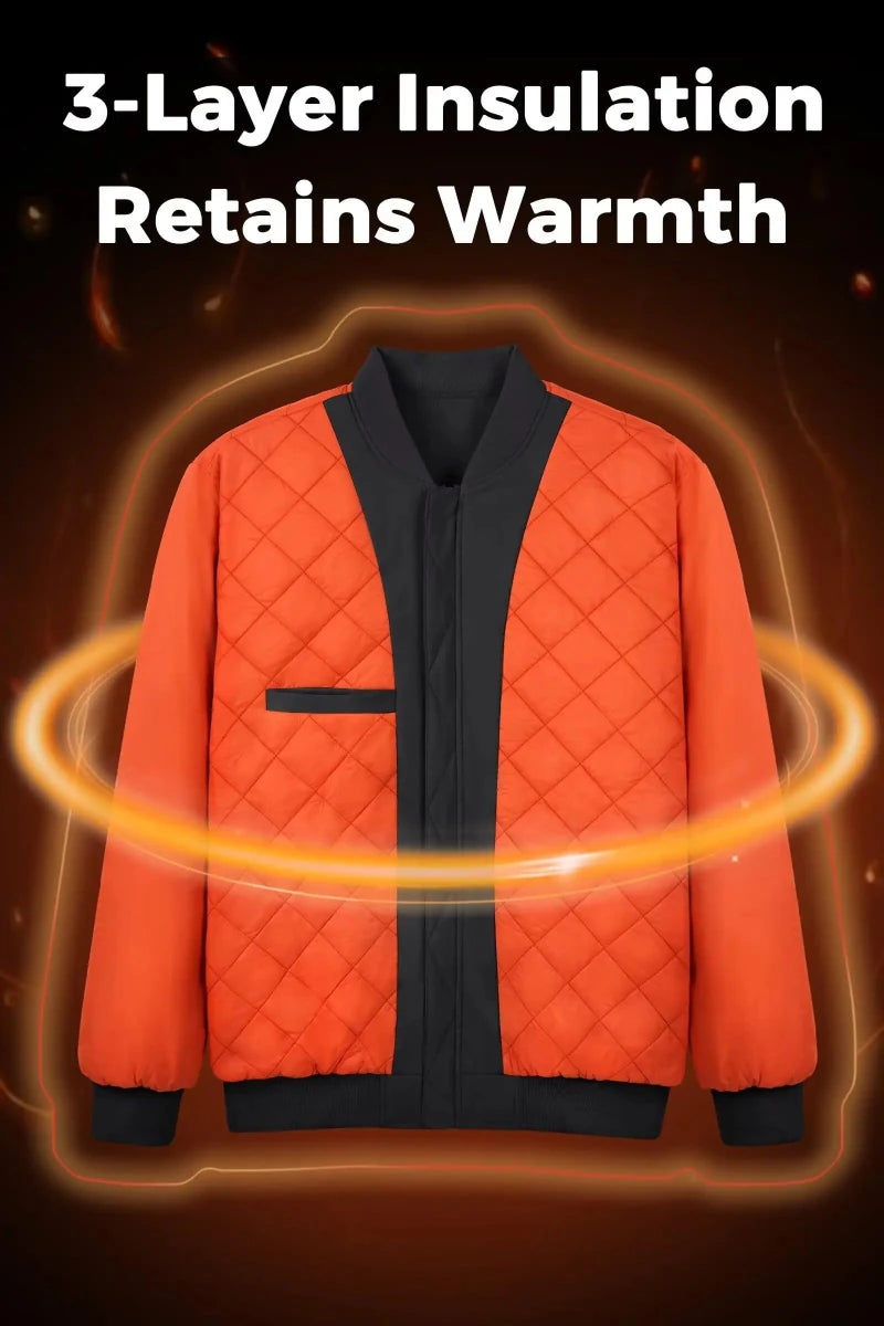 Parka hiver / veste bomber matelassée avec doublure polaire résistante à la pluie "TACVASEN - TJ368" - Planète Rando