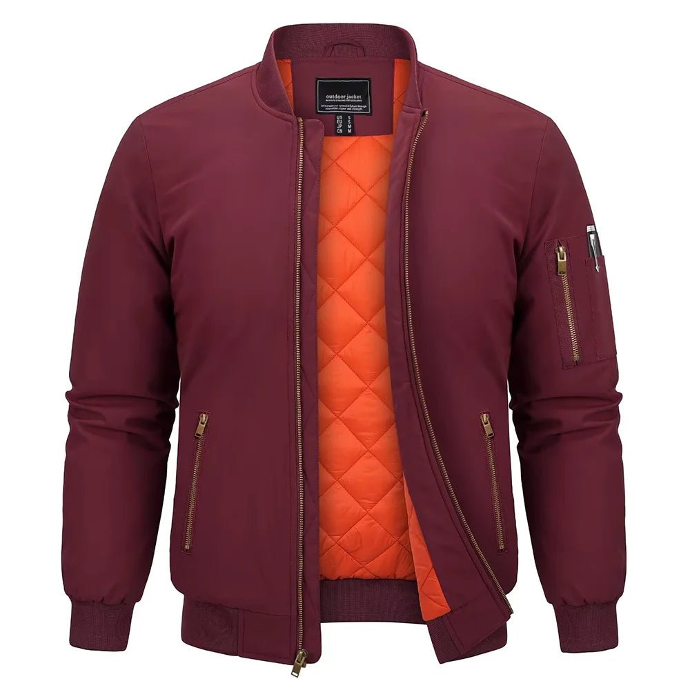 Parka hiver / veste bomber matelassée avec doublure polaire résistante à la pluie "TACVASEN - TJ368" - Planète Rando