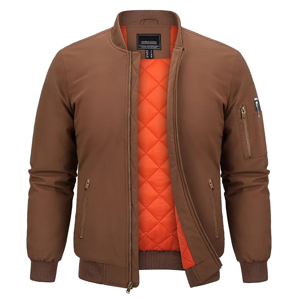 Parka hiver / veste bomber matelassée avec doublure polaire résistante à la pluie "TACVASEN - TJ368" - Planète Rando