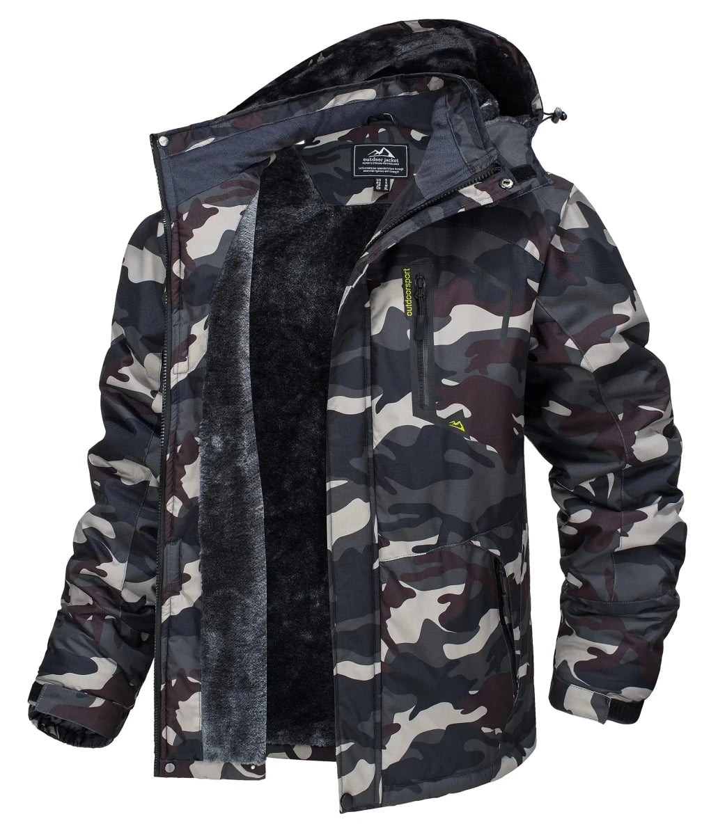 Parka polaire, veste imperméable pour le ski et les sports d'hiver pour homme "TACVASEN - TJ153D" - Planète Rando