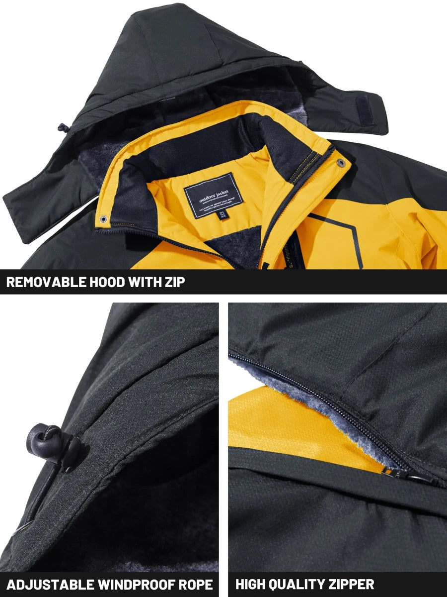 Parka polaire, veste imperméable pour le ski et les sports d'hiver pour homme "TACVASEN - TJ153D" - Planète Rando