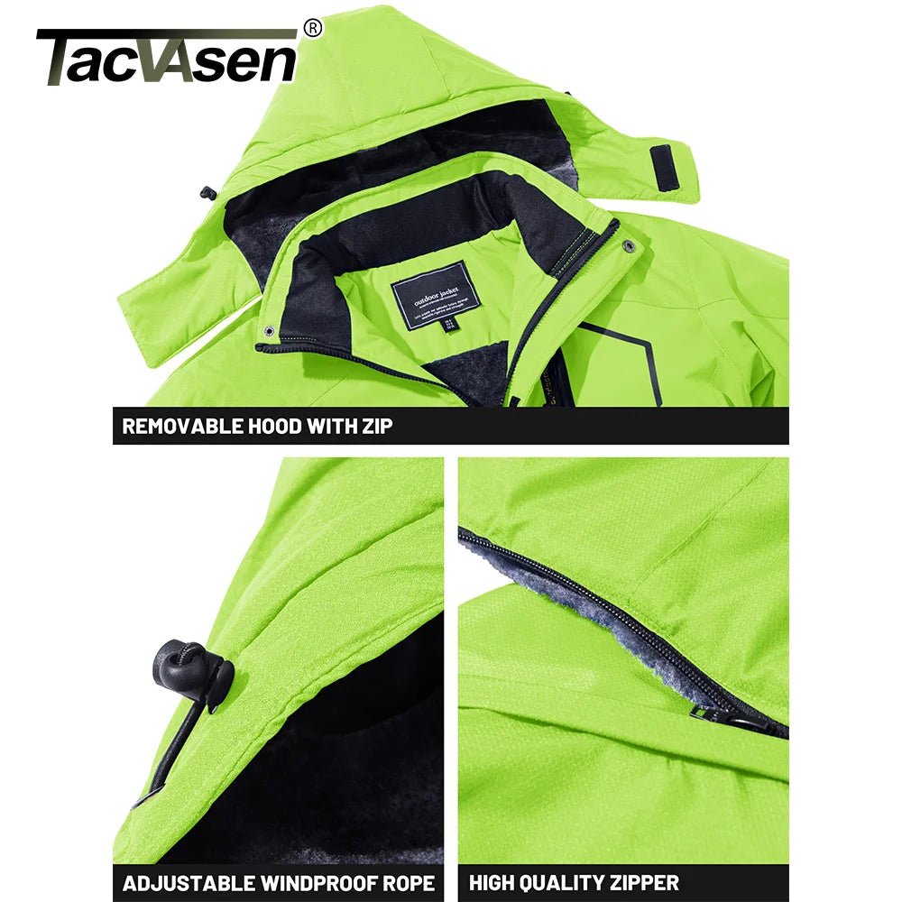 Parka polaire, veste imperméable pour le ski et les sports d'hiver pour homme "TACVASEN - TJ153D" - Planète Rando