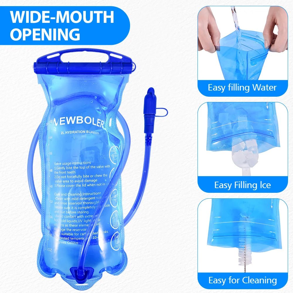 Poche à eau / poche d'hydratation sans PVC ni bisphénol A "NEWBOLER - BOT006" - Planète Rando