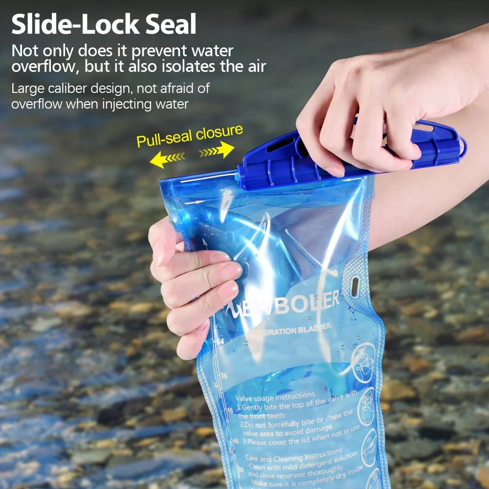 Poche à eau / poche d'hydratation sans PVC ni bisphénol A "NEWBOLER - BOT006" - Planète Rando