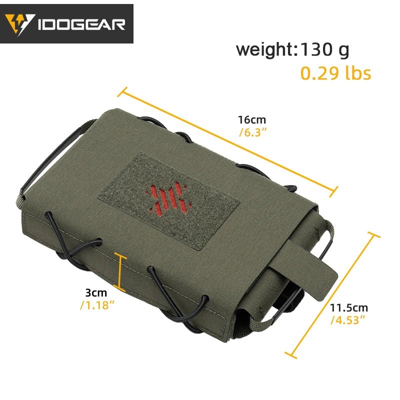 Pochette tactique avec passant MOLLE pour équipement médical "IDOGEAR - IG - BG35132" - Planète Rando