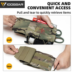 Pochette tactique avec passant MOLLE pour équipement médical "IDOGEAR - IG - BG35132" - Planète Rando
