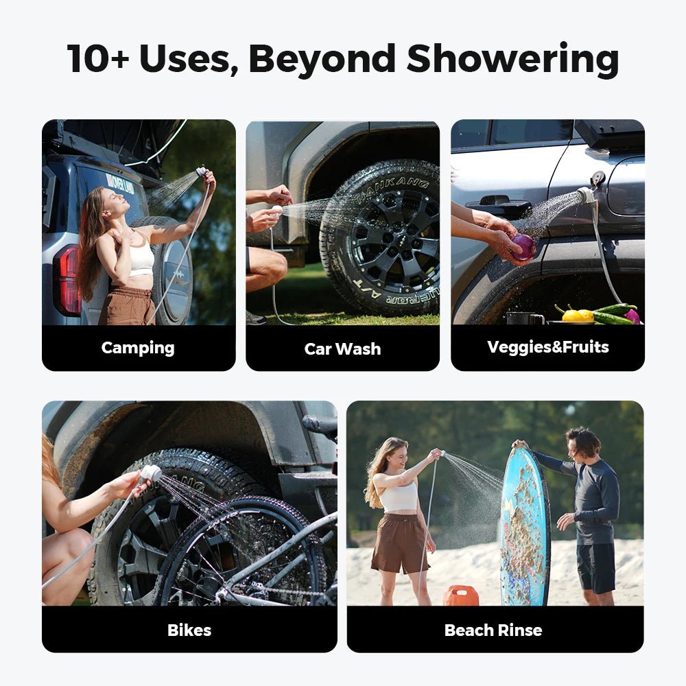 Pompe de douche électrique portable IPX7 étanche "FLEXTAILGEAR - TINY SHOWER" - Planète Rando