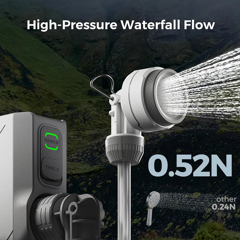 Pompe de douche électrique portable IPX7 étanche "FLEXTAILGEAR - TINY SHOWER" - Planète Rando