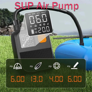 Pompe électrique à écran tactile 8000 mAh, 20 PSI pour kayaks, tentes gonflables et autres équipements "CYCLAMI - Air Pump" - Planète Rando