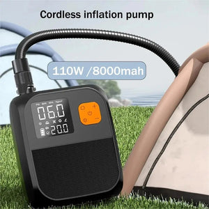 Pompe électrique à écran tactile 8000 mAh, 20 PSI pour kayaks, tentes gonflables et autres équipements "CYCLAMI - Air Pump" - Planète Rando
