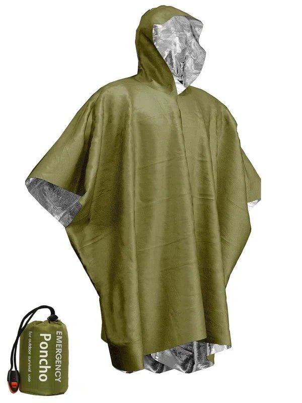 Poncho de survie avec isolation thermique "Sanke Rescue - Emergency poncho" - Planète Rando
