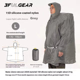Poncho / tarp imperméable à fermeture éclair ultra - léger "3F UL GEAR - Rain poncho" - Planète Rando