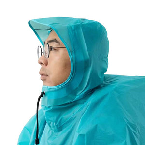 Poncho / tarp imperméable à fermeture éclair ultra - léger "3F UL GEAR - Rain poncho" - Planète Rando