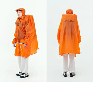 Poncho / tarp imperméable à fermeture éclair ultra - léger "3F UL GEAR - Rain poncho" - Planète Rando