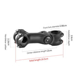 Potence vélo réglable ±60° en aluminium 25,4/31,8 mm "Probike - 6061" - Planète Rando