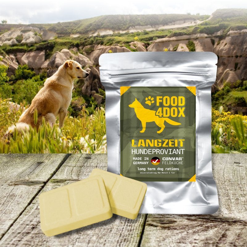 Provision pour chien longue conservation (120g) "CONVAR™ - FOOD4DOX" - Planète Rando