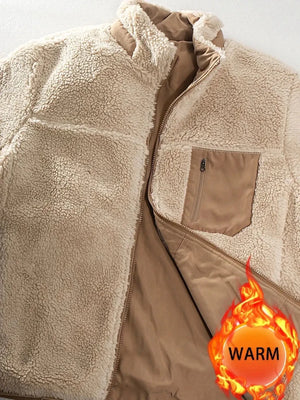 Pull en polaire / veste sherpa chaude réversible pour homme "RENYADAO - RY7897" - Planète Rando
