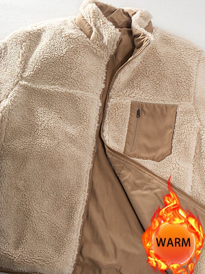 Pull en polaire / veste sherpa chaude réversible pour homme "RENYADAO - RY7897" - Planète Rando