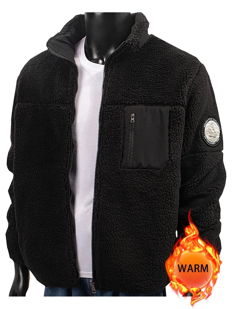 Pull en polaire / veste sherpa chaude réversible pour homme "RENYADAO - RY7897" - Planète Rando